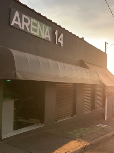 Fachada da Academia Arena 14 em Brotas